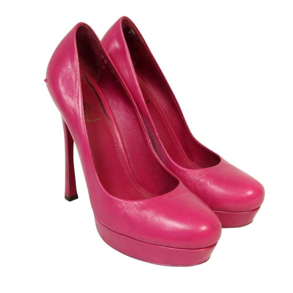 Saint Laurent Tribute 39 Ysl Palais Platform Pumps SL-1021P-0024